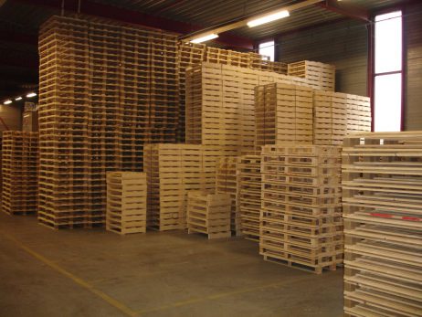 nieuwe pallet voorraad