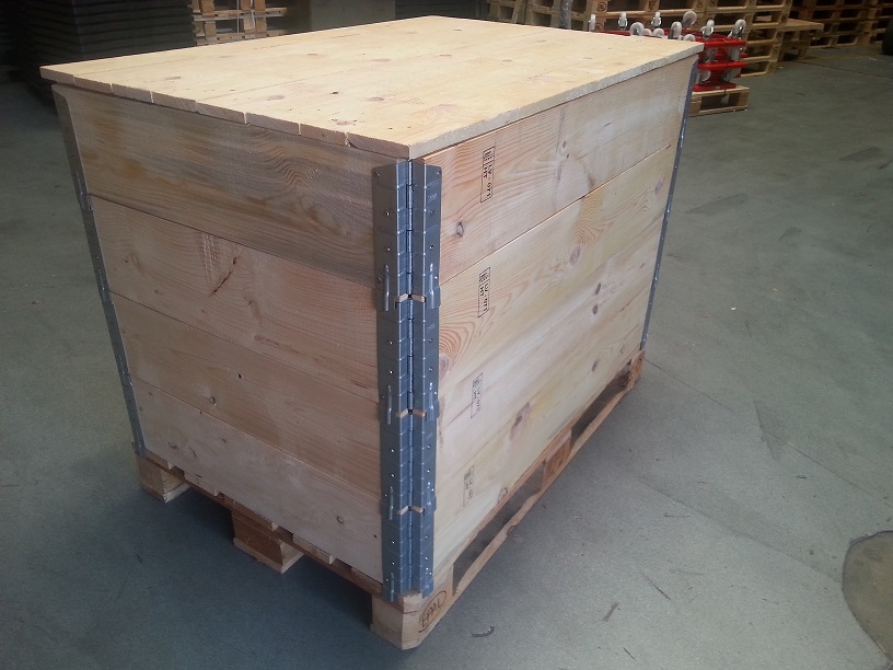 Exportkist palletranden 80x120x80cm ISPM complete kist