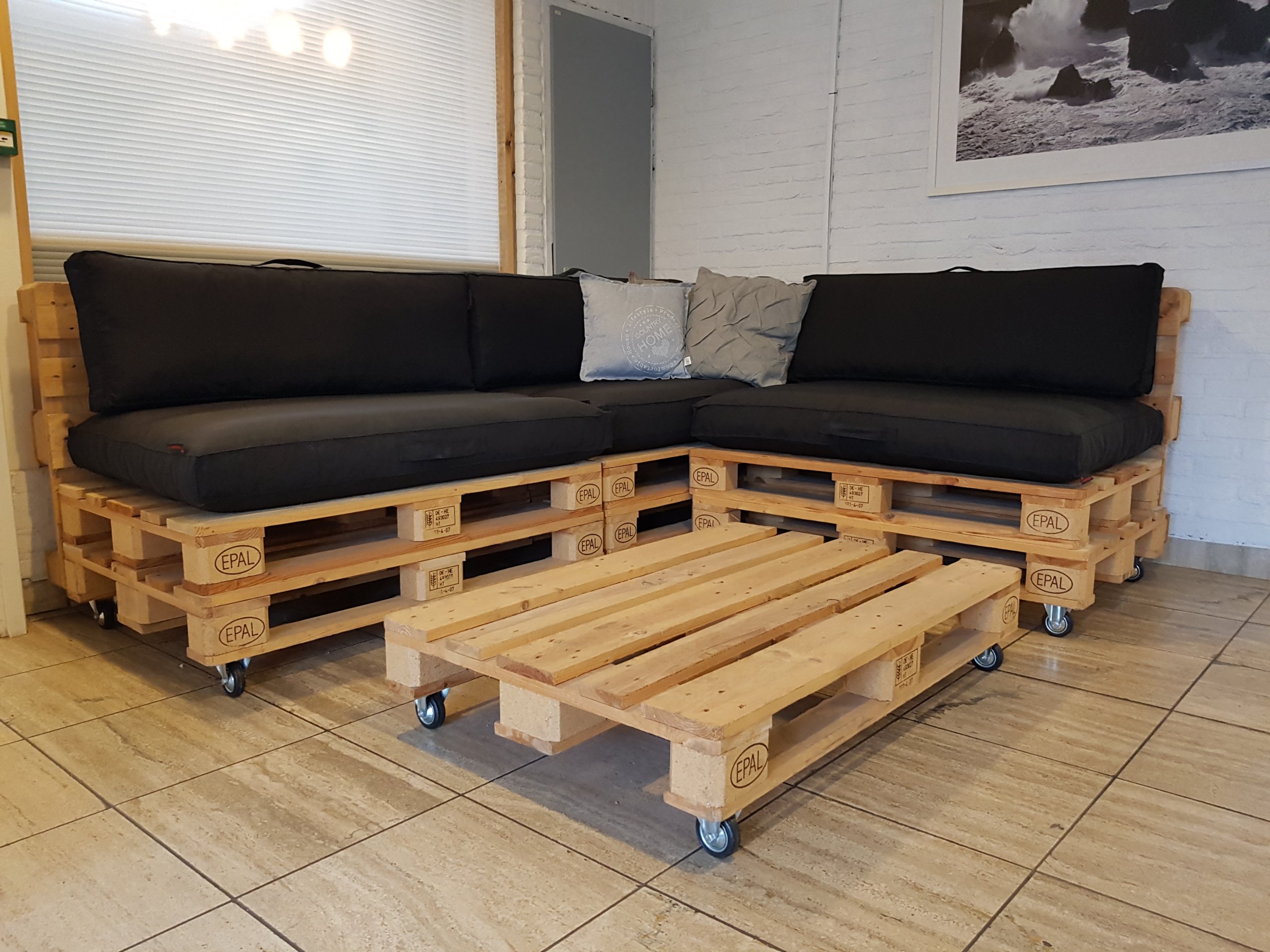 Loungeset van Europallets