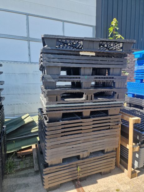 Gebruikte 1200x1000mm plastic pallet nestbaar export