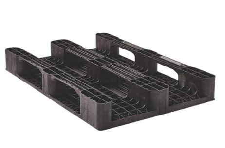 kunststof pallet 80x120cm medium Q 3-runner gesloten dek - Afbeelding 2