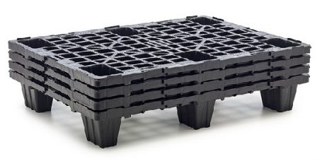Kunststof pallets 60x80cm NP nestbaar 6-voets 400KG - Afbeelding 3