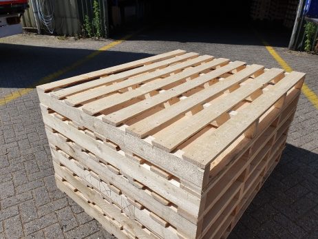 Nieuwe pallets 125x160cm zware constructie verlijmd en RVS nagels - Afbeelding 5