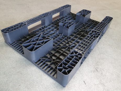 Kunststof pallets 80x120cm met gesloten dek 2 runner - Afbeelding 2
