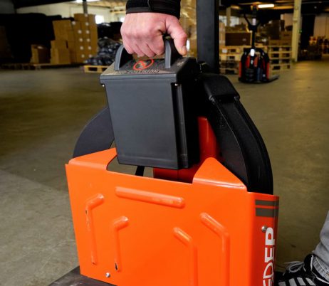 Elektrische palletwagen pro 1200KG 20AH 1150mm PU/PU - Afbeelding 3