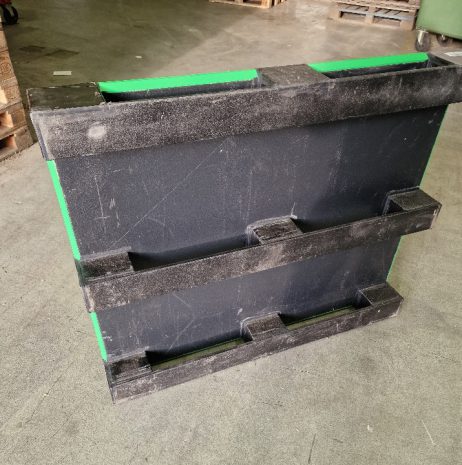 plastic pallets 1200x1000mm onderkant van pallet met gesloten dek