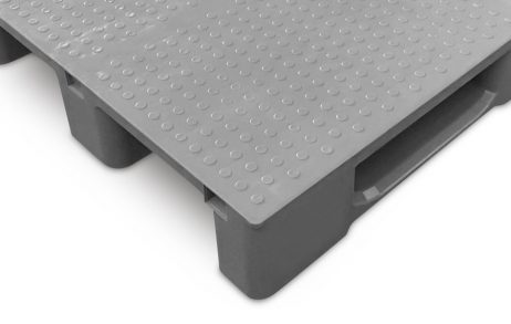 Kunststof pallet 100x120 3 runner met closed deck extra versterkt - Afbeelding 4