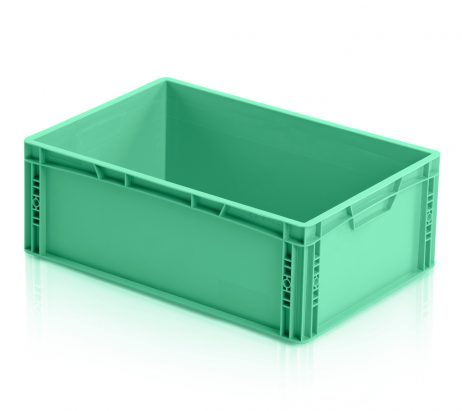 Euronorm bak 60x40x22cm closed kleur groen