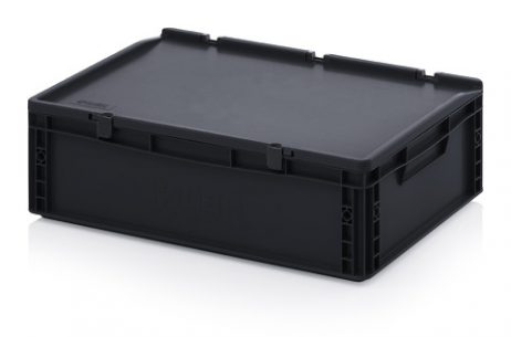 ESD stapelbak met deksel 600x400x170mm