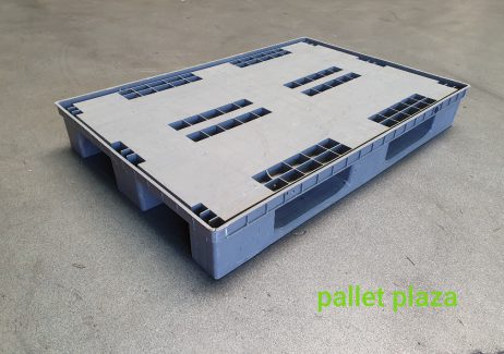 Kunststof pallet 1200x800mm Closed gebruikte pallet - Afbeelding 2