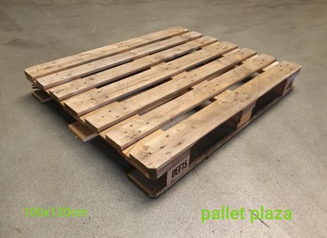 Gebruikte pallet 100x120 zeer sterke pallet 3 sleeplatten