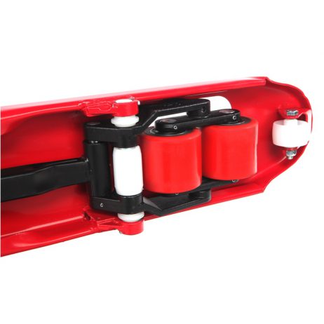 Palletwagen A Quality rood 2500KG 1150mm PU/ Dubbel PU - Afbeelding 3