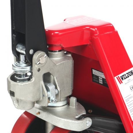 Palletwagen Nylon wielen Rood 2500kg 1150MM Nylon/ Dubbel Nylon - Afbeelding 2