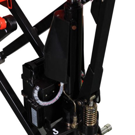 Schaarpalletwagen Elektrisch belasting 1000kg hoogte 800mm Vorklengte 1170MM Nylon/PU - Afbeelding 4