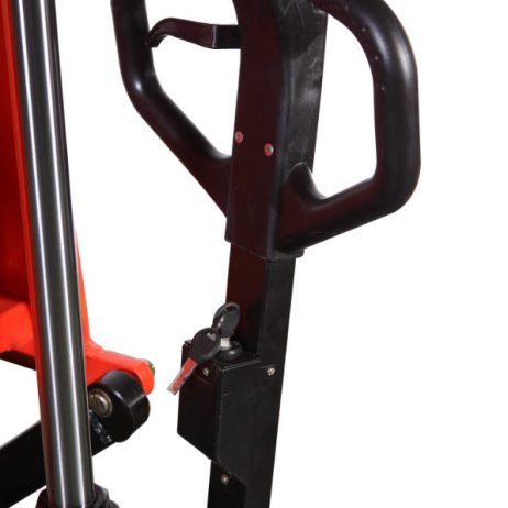 Schaarpalletwagen Elektrisch belasting 1000kg hoogte 800mm Vorklengte 1170MM Nylon/PU - Afbeelding 5
