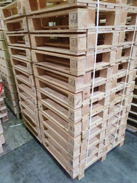 Houten pallet 60x80cm ISPM 15 norm 500kg