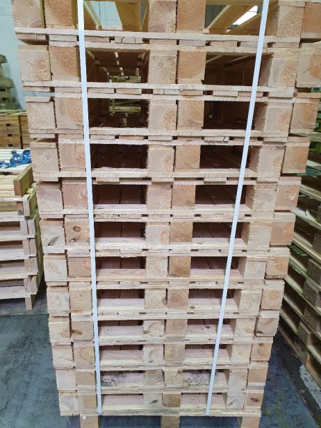 Houten pallet 60x80cm ISPM 15 norm 500kg