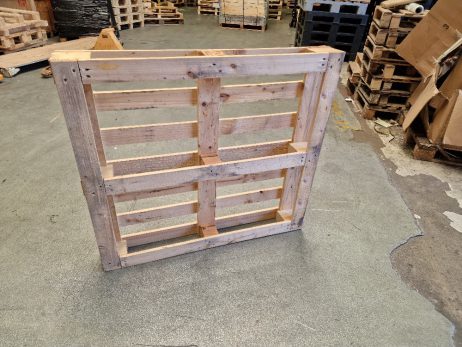 Gebruikte pallet 100x110 cm omlopend middelzwaar - Afbeelding 2