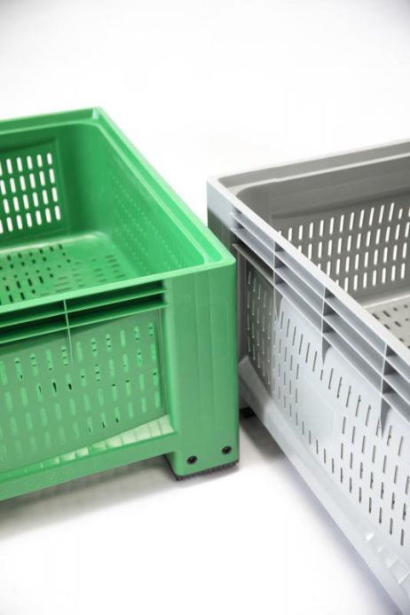 Kunststof Palletbox Open 113x113x63cm Foodgrade - Afbeelding 4