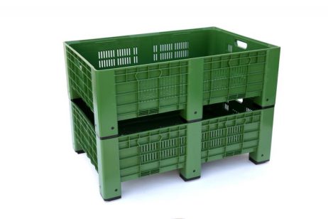 Kunststof Palletbox Open 80x120x41cm Foodgrade - Afbeelding 2