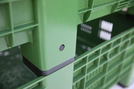 Kunststof Palletbox Open 80x120x41cm Foodgrade - Afbeelding 3