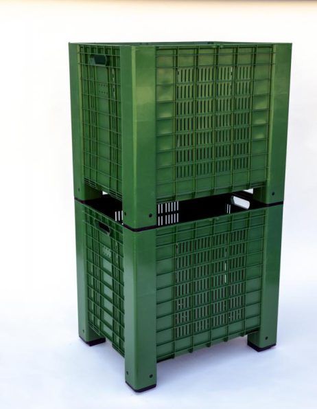 Kunststof Palletbox Open 60x80x74cm Foodgrade - Afbeelding 3