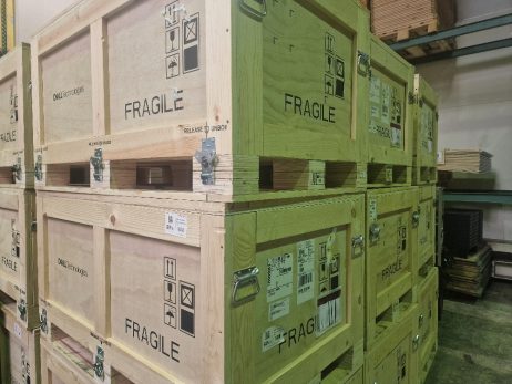 Gebruikte multiplex kist 80x133x73cm sterke kist