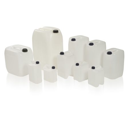 Jerrycan van HDPE plastic met schroefdop