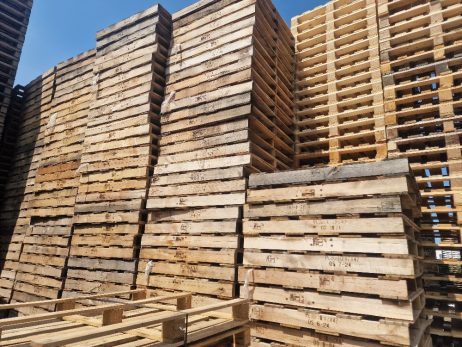 Gebruikte pallets 107x107cm - Afbeelding 2