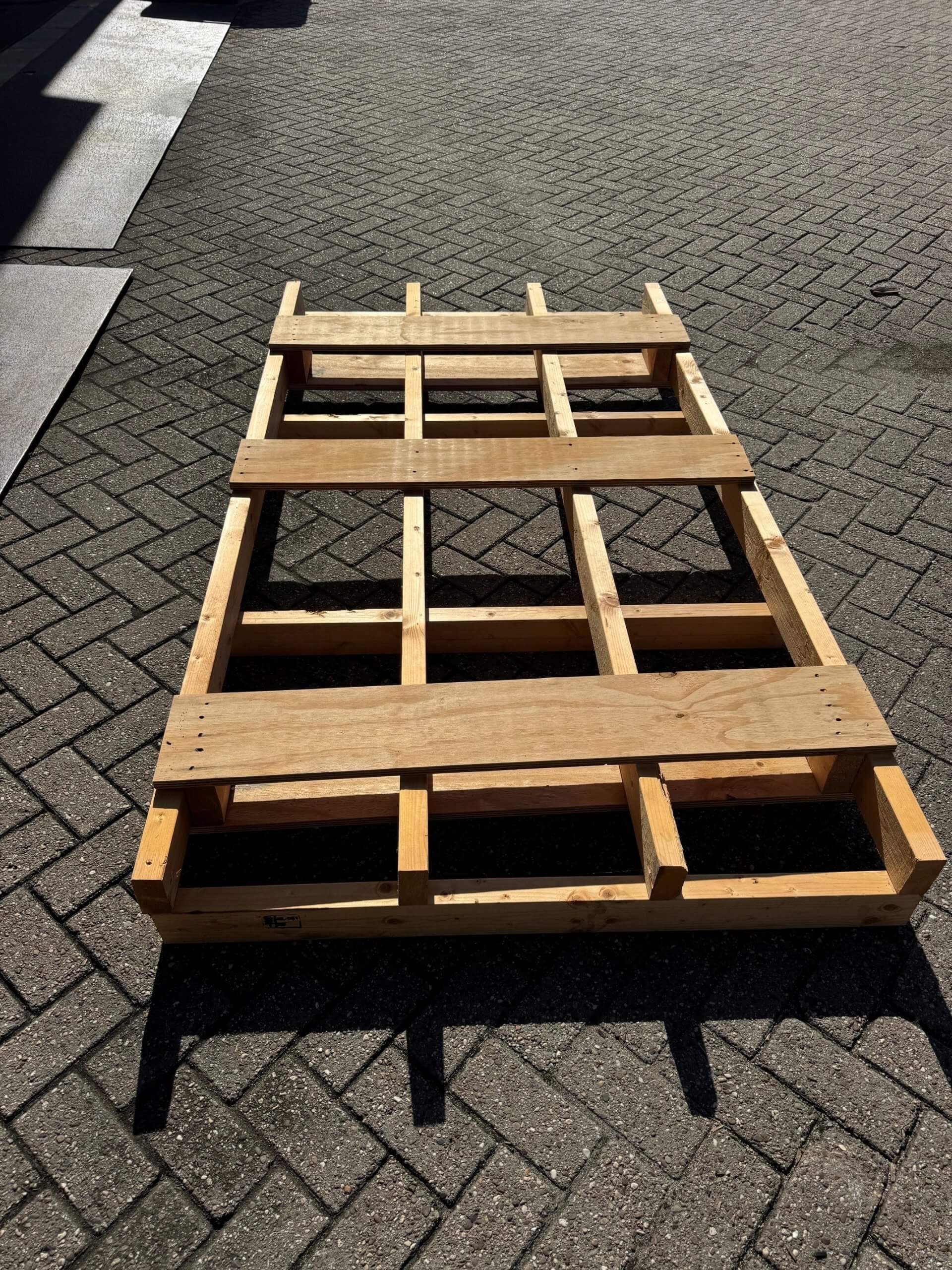 Nieuwe pallet 120x220cm ISPM-15 HT - Afbeelding 3