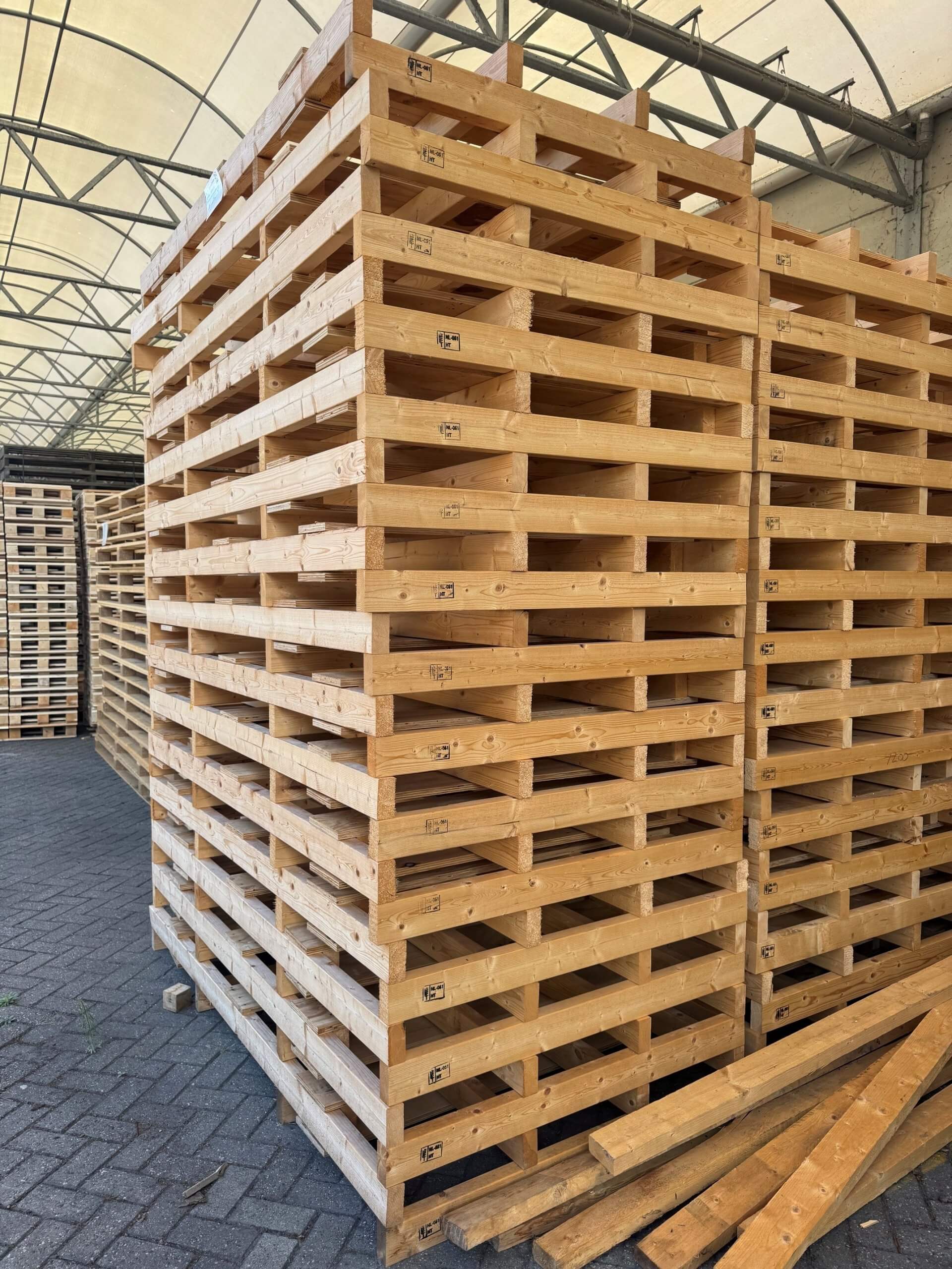 Nieuwe pallet 120x220cm ISPM-15 HT - Afbeelding 2